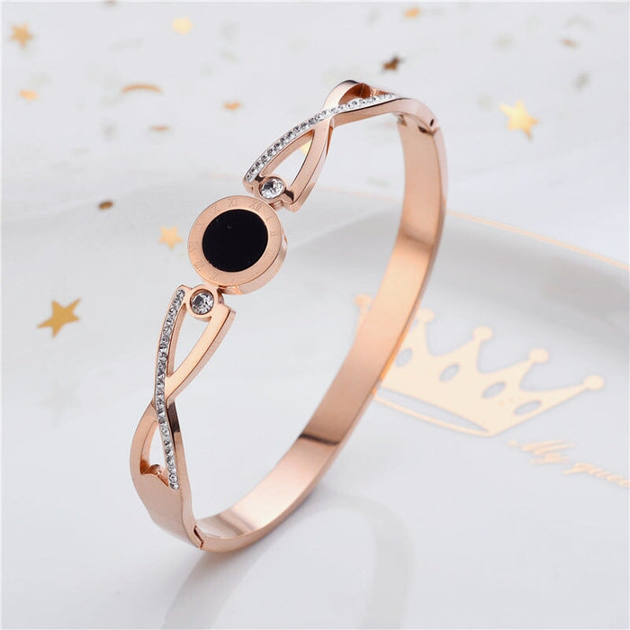 Wholesale rose gold stainless steel bracelet JDC-BT-Kucai003 Bracelet 酷彩 102 Wholesale Jewelry JoyasDeChina Joyas De China