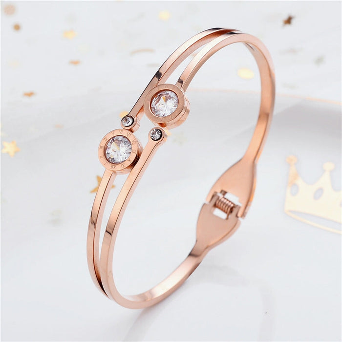 Wholesale rose gold stainless steel bracelet JDC-BT-Kucai003 Bracelet 酷彩 Wholesale Jewelry JoyasDeChina Joyas De China