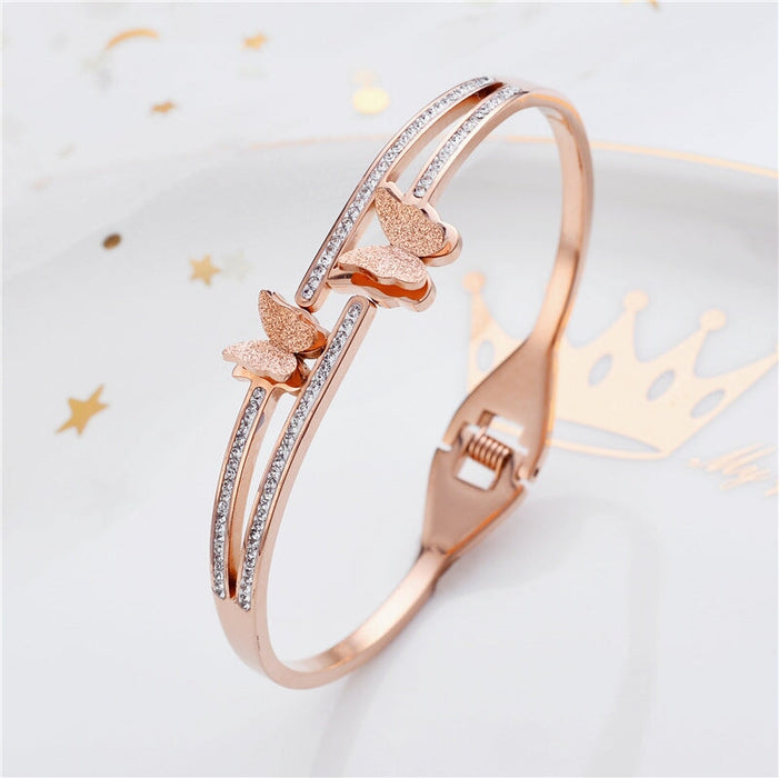 Wholesale rose gold stainless steel bracelet JDC-BT-Kucai003 Bracelet 酷彩 Wholesale Jewelry JoyasDeChina Joyas De China