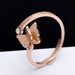 Wholesale rose gold stainless steel open ring rose JDC-RS-Aiqs001 Rings CADDCENG/卡帝臣实力 FB 6 Wholesale Jewelry JoyasDeChina Joyas De China