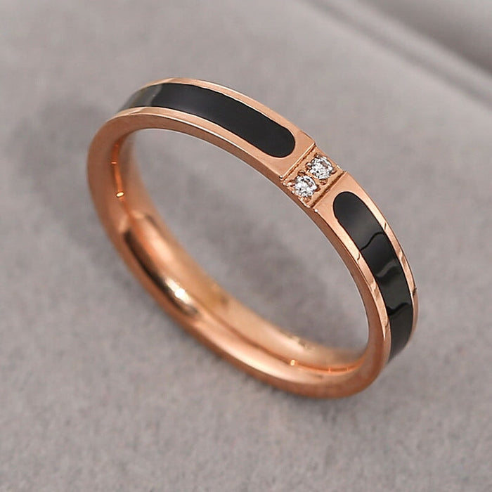 Wholesale rose gold stainless steel open ring rose JDC-RS-Aiqs001 Rings CADDCENG/卡帝臣实力 GB 6 Wholesale Jewelry JoyasDeChina Joyas De China