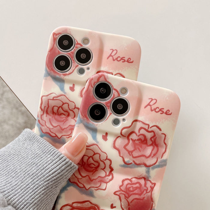 Wholesale Rose Silicone TPU Phone Case for iPhone JDC-PC-XYM006 phone case 小野马 Wholesale Jewelry JoyasDeChina Joyas De China