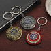 Wholesale Rotating Shield Zinc Alloy Keychain (F) MOQ≥2 JDC-KC-XinS005 Keychains 新尚 Wholesale Jewelry JoyasDeChina Joyas De China