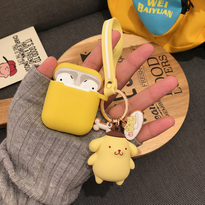 Wholesale Rubber Yellow Keychain （F）JDC-KC-Gongz004 Keychains 宫泽 M-pudding dog (excluding set) Independent opp dress Wholesale Jewelry JoyasDeChina Joyas De China