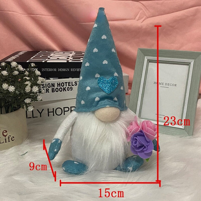 Wholesale Rudolph Faceless Old Man Doll Fabric Filled Cotton Plastic Easter Ornament JDC-OS-GangL010 Ornaments 港恋 blue Wholesale Jewelry JoyasDeChina Joyas De China