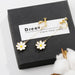 Wholesale S925 Silver Needle Flower Daisy Alloy Earrings JDC-ES-ZhanY022 Earrings 展言 Wholesale Jewelry JoyasDeChina Joyas De China