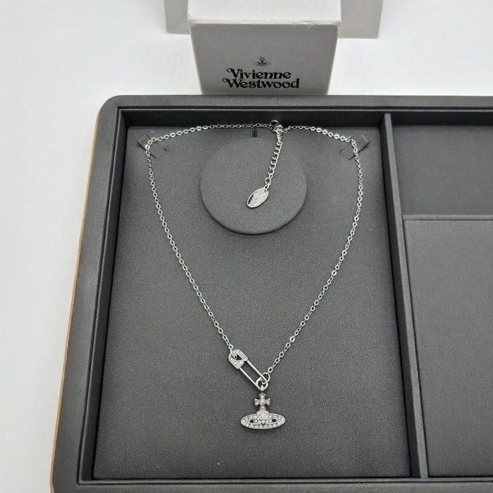 Wholesale Saturn Pearl Necklace Women's Style Pin Stereo Planet Neck Chain Wool Chain Clavicle Chain Necklaces JoyasDeChina Wholesale Jewelry JoyasDeChina Joyas De China