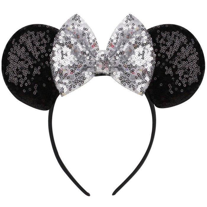 Wholesale Sequin Bow Kids Headband (F)JDC-HD-Danzuo002 Headband 丹左 silver Wholesale Jewelry JoyasDeChina Joyas De China