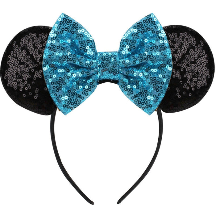 Wholesale Sequin Bow Kids Headband (F)JDC-HD-Danzuo006 Headband 丹左 blue Wholesale Jewelry JoyasDeChina Joyas De China