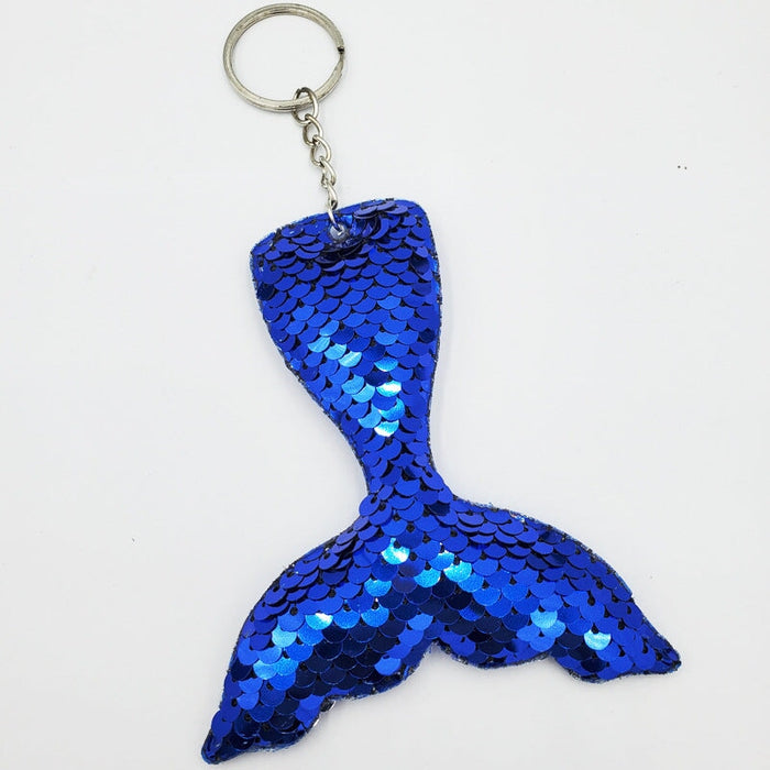 Wholesale Sequin Mermaid Tail Keychain JDC-KC-QiShi002 Keychains 奇释 royal blue5 / Wholesale Jewelry JoyasDeChina Joyas De China