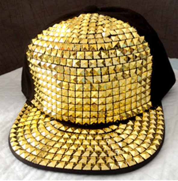 Wholesale Sequin Punk Canvas Hip Hop Flat Brim Cap Baseball Hat JDC-FH-Qiuj003 Fashionhat 秋婕 Wholesale Jewelry JoyasDeChina Joyas De China