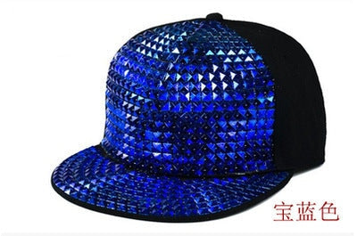 Wholesale Sequin Punk Canvas Hip Hop Flat Brim Cap Baseball Hat JDC-FH-Qiuj003 Fashionhat 秋婕 Wholesale Jewelry JoyasDeChina Joyas De China