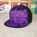 Wholesale Sequin Punk Canvas Hip Hop Flat Brim Cap Baseball Hat JDC-FH-Qiuj003 Fashionhat 秋婕 Wholesale Jewelry JoyasDeChina Joyas De China