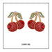 Wholesale set with diamond fruit earrings JDC-ES-LIUM030 Earrings 榴芒 Wholesale Jewelry JoyasDeChina Joyas De China