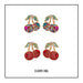 Wholesale set with diamond fruit earrings JDC-ES-LIUM030 Earrings 榴芒 Wholesale Jewelry JoyasDeChina Joyas De China