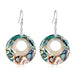 Wholesale shell round earrings JDC-ES-GSDB018 Earrings 丹比华比 Wholesale Jewelry JoyasDeChina Joyas De China