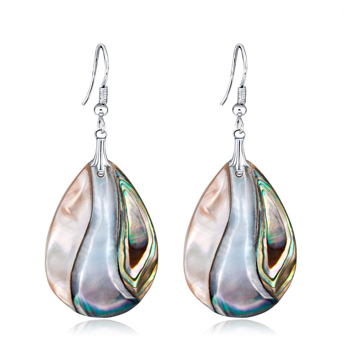 Wholesale shell water drop earrings JDC-ES-GSDB020 Earrings 丹比华比 Wholesale Jewelry JoyasDeChina Joyas De China