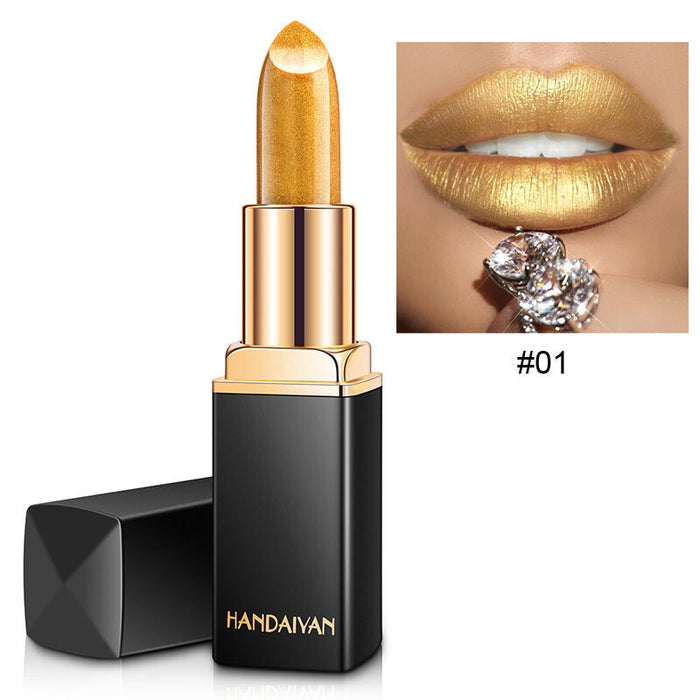Wholesale shiny pearlescent discoloration warm lipstick JDC-MK-HDY005 lipstick 韩黛妍 Wholesale Jewelry JoyasDeChina Joyas De China