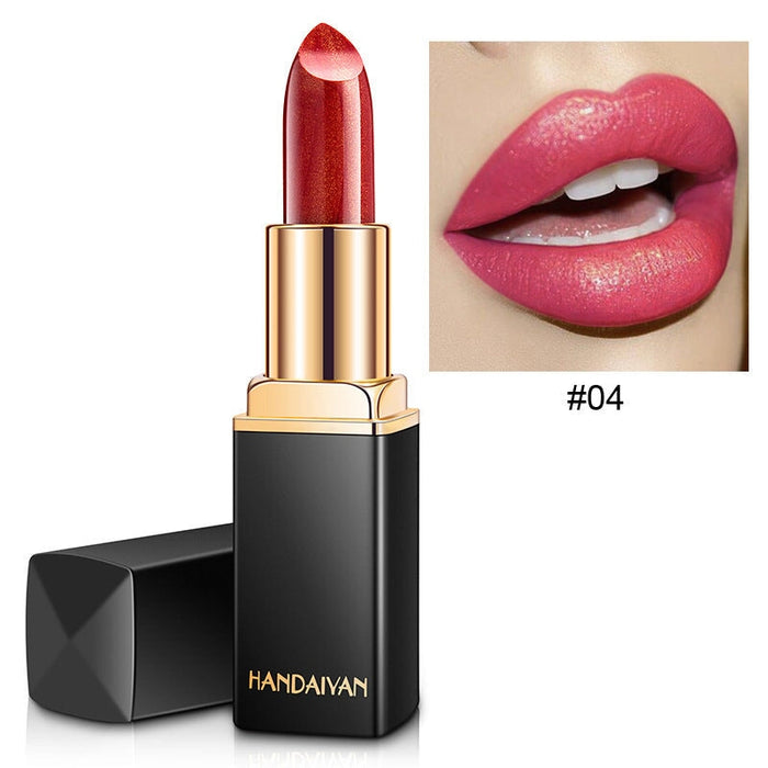 Wholesale shiny pearlescent discoloration warm lipstick JDC-MK-HDY005 lipstick 韩黛妍 Wholesale Jewelry JoyasDeChina Joyas De China