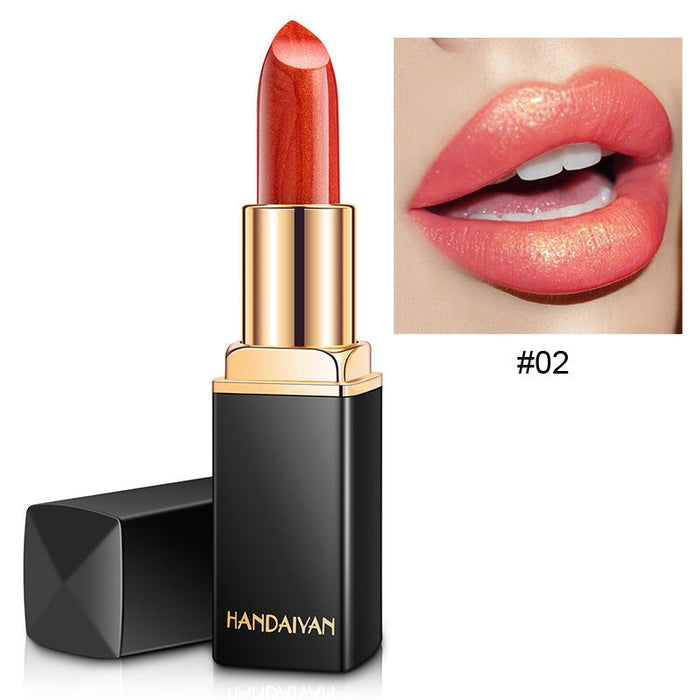 Wholesale shiny pearlescent discoloration warm lipstick JDC-MK-HDY005 lipstick 韩黛妍 Wholesale Jewelry JoyasDeChina Joyas De China