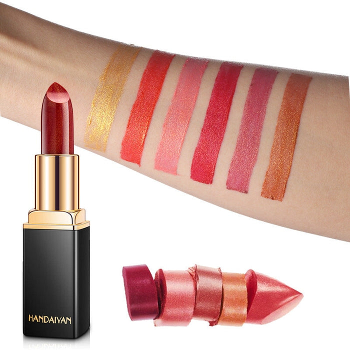 Wholesale shiny pearlescent discoloration warm lipstick JDC-MK-HDY005 lipstick 韩黛妍 Wholesale Jewelry JoyasDeChina Joyas De China