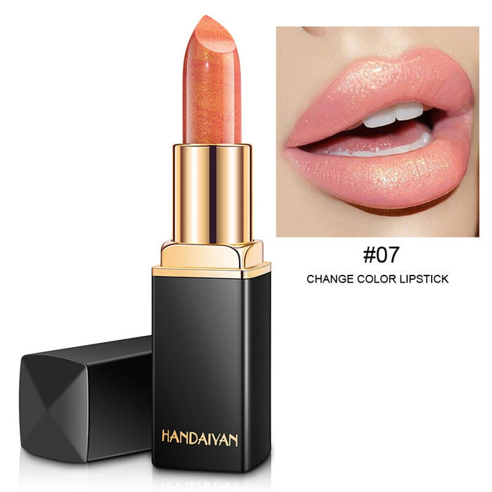 Wholesale shiny pearlescent discoloration warm lipstick JDC-MK-HDY005 lipstick 韩黛妍 Wholesale Jewelry JoyasDeChina Joyas De China