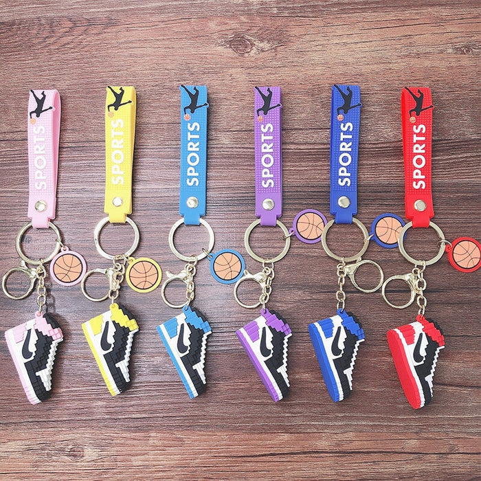 Wholesale Silicone Basketball Shoes Keychain JDC-KC-MeiZ001 Keychains 美庄 Wholesale Jewelry JoyasDeChina Joyas De China