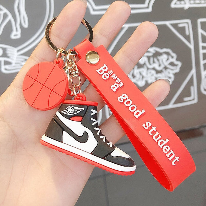 Wholesale Silicone Basketball Shoes Keychain JDC-KC-MeiZ002 Keychains 美庄 red OPP bag Wholesale Jewelry JoyasDeChina Joyas De China