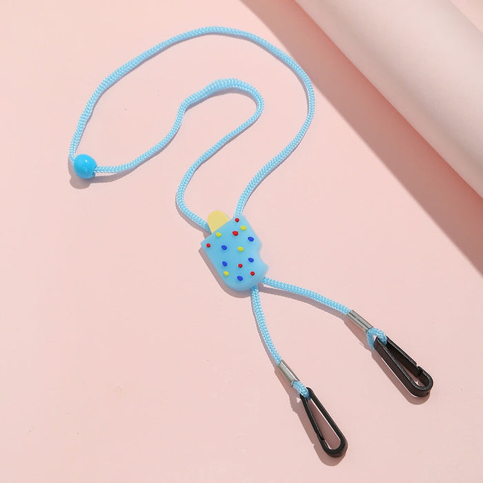 Wholesale Silicone Cartoon Adjustable Strap Resistant Children's Mask Chain JDC-MC-ZhanY010 Maskchain 展言 12 Wholesale Jewelry JoyasDeChina Joyas De China