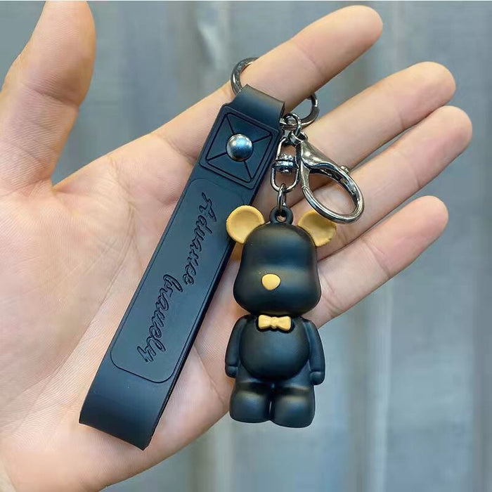 Wholesale Silicone Decompression Coin Purse Keychain JDC-KC-FeiRun020 Keychains 飞润 Bear Black Wholesale Jewelry JoyasDeChina Joyas De China