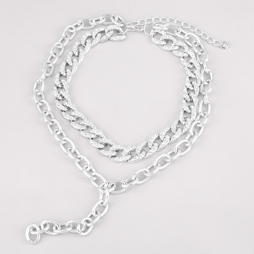 Wholesale silver CCB diamond necklace JDC-NE-JL212 Necklaces 氿乐 Wholesale Jewelry JoyasDeChina Joyas De China