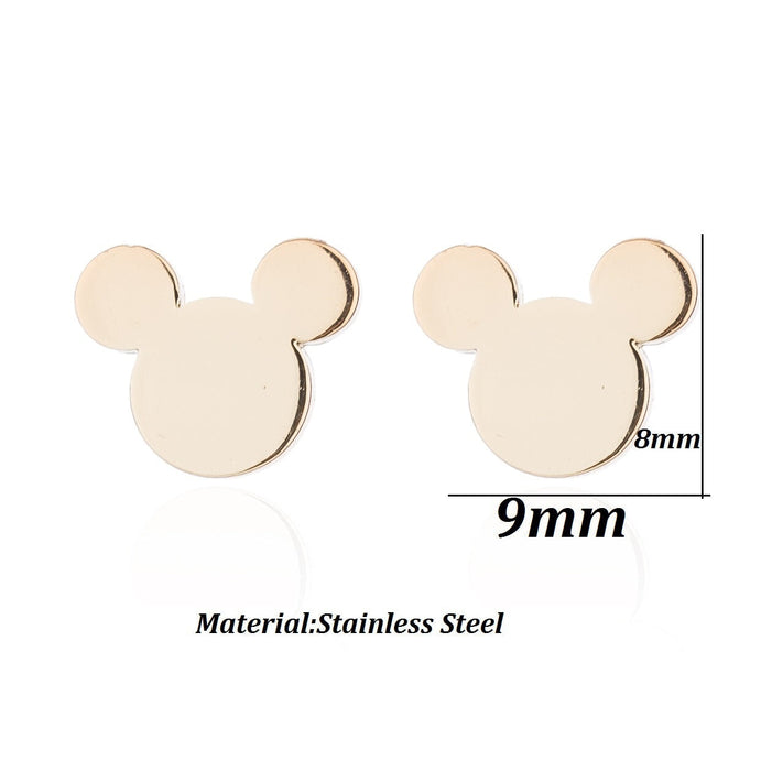 Wholesale Silver (M)Stainless Steel Stud Earrings （F）JDC-ES-SS004 Earrings 双硕 01 golden Wholesale Jewelry JoyasDeChina Joyas De China