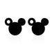 Wholesale Silver (M)Stainless Steel Stud Earrings （F）JDC-ES-SS004 Earrings 双硕 06 black Wholesale Jewelry JoyasDeChina Joyas De China