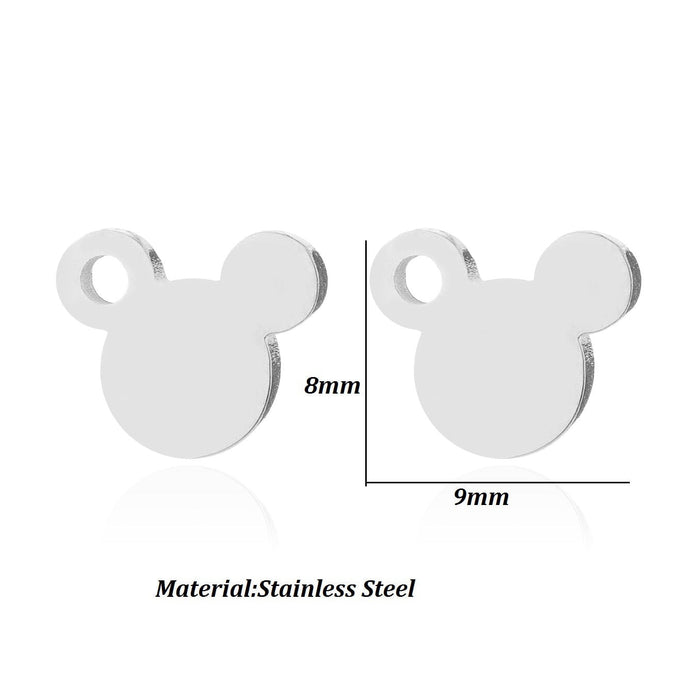 Wholesale Silver (M)Stainless Steel Stud Earrings （F）JDC-ES-SS004 Earrings 双硕 06 Silver Wholesale Jewelry JoyasDeChina Joyas De China