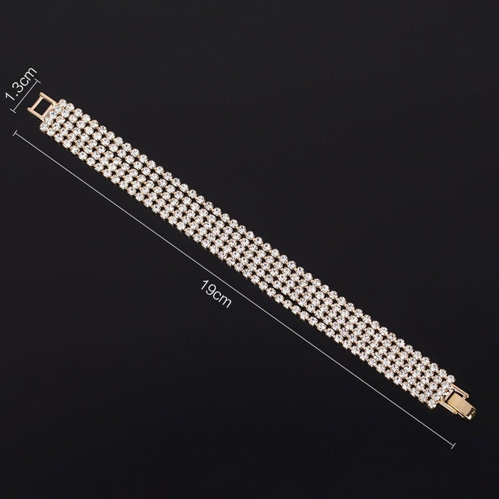 Wholesale silver rhinestone bracelet JDC-BT-ZHONGW008 Bracelet 众薇 Wholesale Jewelry JoyasDeChina Joyas De China