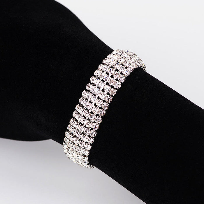 Wholesale silver rhinestone bracelet JDC-BT-ZHONGW008 Bracelet 众薇 Silver Wholesale Jewelry JoyasDeChina Joyas De China