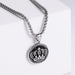 Wholesale silver stainless steel crown necklace JDC-NE-Aimi005 Necklaces 爱米萝 Wholesale Jewelry JoyasDeChina Joyas De China