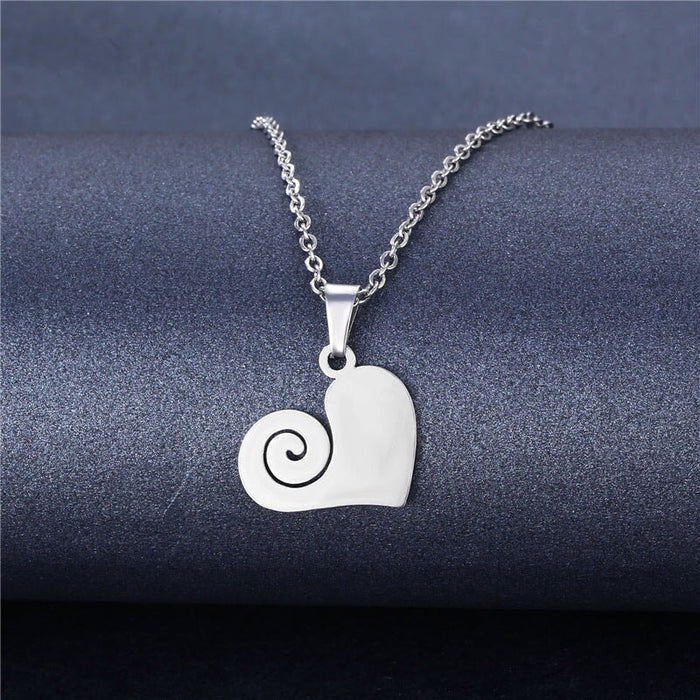 Wholesale silver stainless steel necklace JDC-NE-MINGM001 Necklace 敏萌 Wholesale Jewelry JoyasDeChina Joyas De China