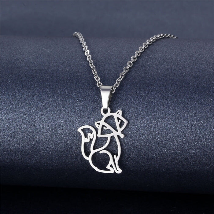 Wholesale silver stainless steel necklace JDC-NE-MINGM001 Necklace 敏萌 Wholesale Jewelry JoyasDeChina Joyas De China