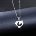 Wholesale silver stainless steel necklace JDC-NE-MINGM001 Necklace 敏萌 XL246 Wholesale Jewelry JoyasDeChina Joyas De China