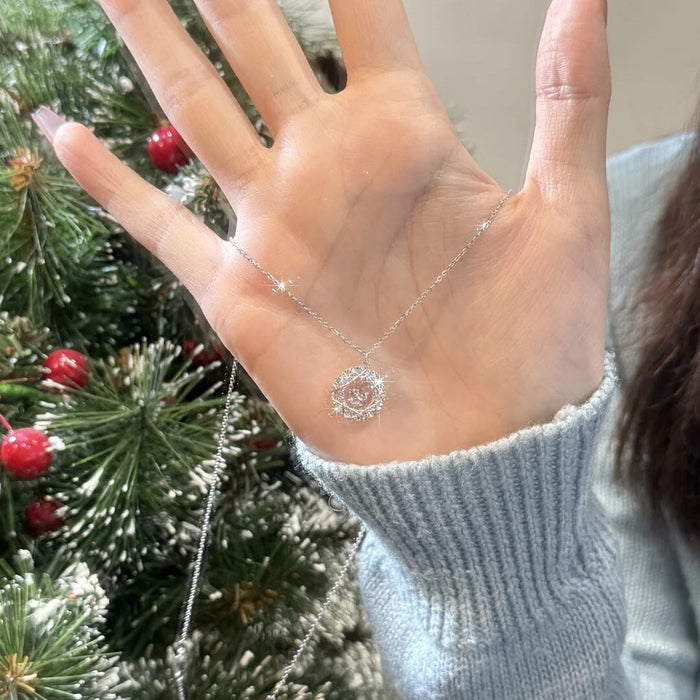 Wholesale simple atmosphere titanium steel non-fading titanium steel necklace with diamond necklace Necklaces JoyasDeChina XL714 Wholesale Jewelry JoyasDeChina Joyas De China