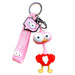 Wholesale Simulation Flamingo Keychain Pendant Cartoon Cute Personality School Bag Hanging Chain Keychains JoyasDeChina Wholesale Jewelry JoyasDeChina Joyas De China