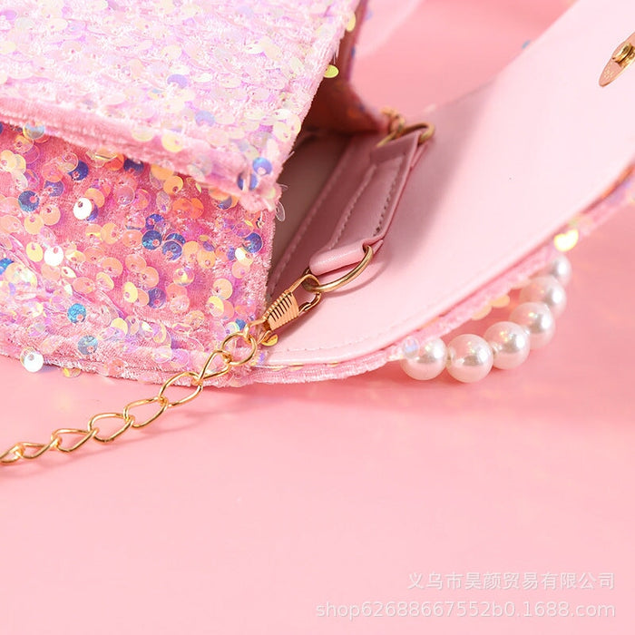 Wholesale small fragrance hand-held pearl cross bag JDC-SD-HY081 Shoulder bag 昊颜 Wholesale Jewelry JoyasDeChina Joyas De China