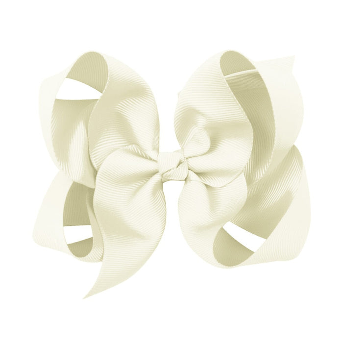 Wholesale Solid Color Kids Bow Ribbed Cloth Hair Clip JDC-HC-Danzuo033 Hair Clips 丹左 028 Wholesale Jewelry JoyasDeChina Joyas De China