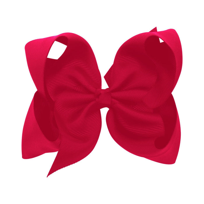 Wholesale Solid Color Kids Bow Ribbed Cloth Hair Clip JDC-HC-Danzuo034 Hair Clips 丹左 175 Wholesale Jewelry JoyasDeChina Joyas De China