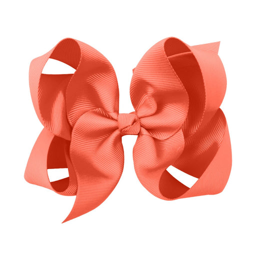 Wholesale Solid Color Kids Bow Ribbed Cloth Hair Clip JDC-HC-Danzuo035 Hair Clips 丹左 238 Wholesale Jewelry JoyasDeChina Joyas De China