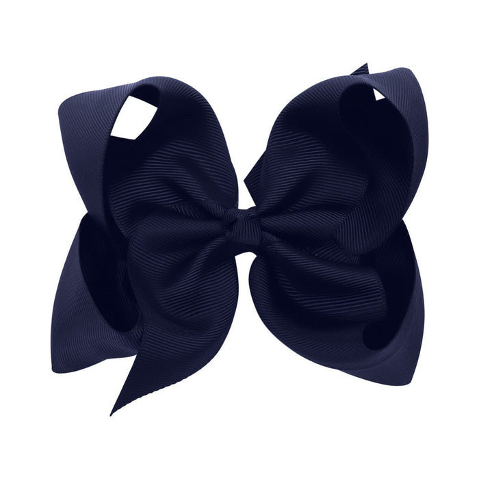 Wholesale Solid Color Kids Bow Ribbed Cloth Hair Clip JDC-HC-Danzuo036 Hair Clips 丹左 370 Wholesale Jewelry JoyasDeChina Joyas De China