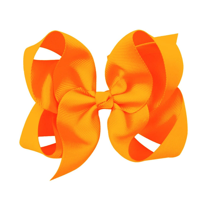 Wholesale Solid Color Kids Bow Ribbed Cloth Hair Clip JDC-HC-Danzuo038 Hair Clips 丹左 668 Wholesale Jewelry JoyasDeChina Joyas De China