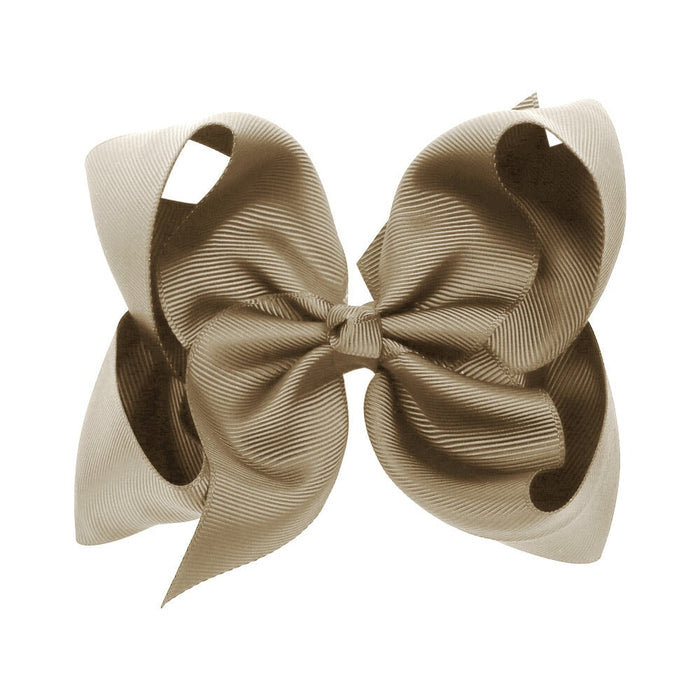 Wholesale Solid Color Kids Bow Ribbed Cloth Hair Clip JDC-HC-Danzuo038 Hair Clips 丹左 836 Wholesale Jewelry JoyasDeChina Joyas De China