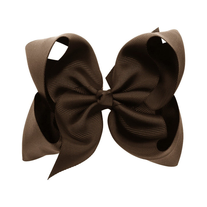 Wholesale Solid Color Kids Bow Ribbed Cloth Hair Clip JDC-HC-Danzuo038 Hair Clips 丹左 850 Wholesale Jewelry JoyasDeChina Joyas De China